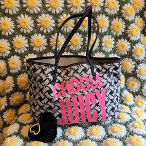 Juicy Couture 'Choose Juicy' Scottie Dog Print Tote Bag